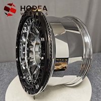 Rines HODEA de Dos Tonos con Beadlock, Forjados, de 5 y 6 Birlos, Compatibles con Land Rover, Jeep, Ford, Toyota, para Uso Todoterreno, Repuesto