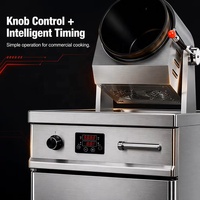 Machine à faire sauter automatiquement, robot de cuisine électrique commercial, wok à tambour, poêle antiadhésive pour restaurant, cuisine