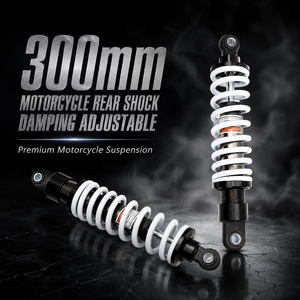 Amortisseur arrière de moto 300 mm, réglage de la force d'amortissement, ressort 8 mm pour Dirt Pit ATV UTV <span class=keywords><strong>Quad</strong></span> Dirt Bike Go Kart - Product Image 1
