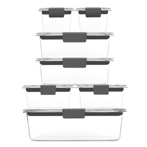 Recycle Use Eco-friendly Food <strong>Container</strong> with Plastic Glass Portable Use Food Storage <strong>Containers</strong> - Product Image 1