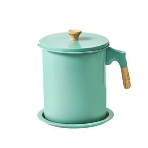 ที่กรองน้ำมัน1.7L 1.4L <span class=keywords><strong>หม้อ</strong></span>ภาชนะเก็บน้ำมันภาชนะใส่น้ำมันทำอาหารแบบเหล็กภาชนะใส่จาระบีเบคอนพร้อมตะแกรงละเอียด - Product Image 5