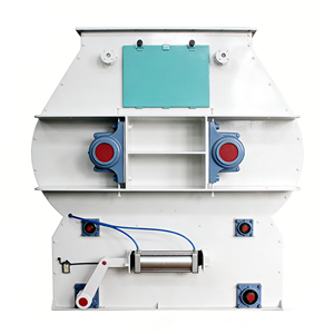 Large Capacity Double Shaft Paddle Mixer Heavy Duty Blender 35kW <b>Motor</b> for Chemicals Refractory Ore Powder Fertilizer Production - Product Image 5