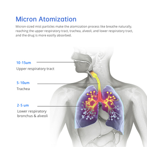 AVICHE Meilleure Vente NMPA Nébuliseur <span class=keywords><strong>Inhalateur</strong></span> Silencieux et Abordable CVS Ashma Compresseur à Piston pour Enfants, Bébés, Adultes - Product Image 3