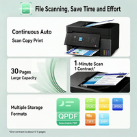 Nouvelle imprimante multifonction sans fil couleur jet d'encre A4 L5398 avec fax, impression, copie, numérisation, fax et chargeur automatique de documents pour le bureau