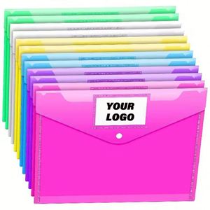 Hot Selling Custom Logo Office Expanding <b>Document</b> A4 PP Plastic Portfolio File <b>Folder</b> with logo - Product Image 1