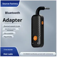 Cross-Border cetakan pribadi OEM baru penerima plastik dan pemancar modul konversi Audio TV Mobil adaptor nirkabel Aux portabel