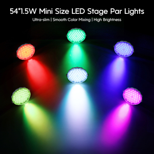 Faro LED Slim Big Dipper LPC018 54x1.5W <span class=keywords><strong>RGB</strong></span> 3-in-1 con Controllo Remoto DMX per Illuminazione Scenica e Feste - Product Image 2