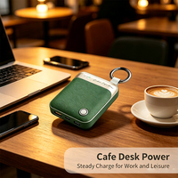 Cargador Portátil Mini de 10000mAh con Carga Rápida PD de 22.5W y Pantalla LED Digital para Viajes, Fuente de Alimentación Móvil Universal