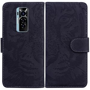 Étui de téléphone en cuir à rabat horizontal avec motif en relief Tigre pour <span class=keywords><strong>Tecno</strong></span> <span class=keywords><strong>Phantom</strong></span> <span class=keywords><strong>X</strong></span> - Product Image 1