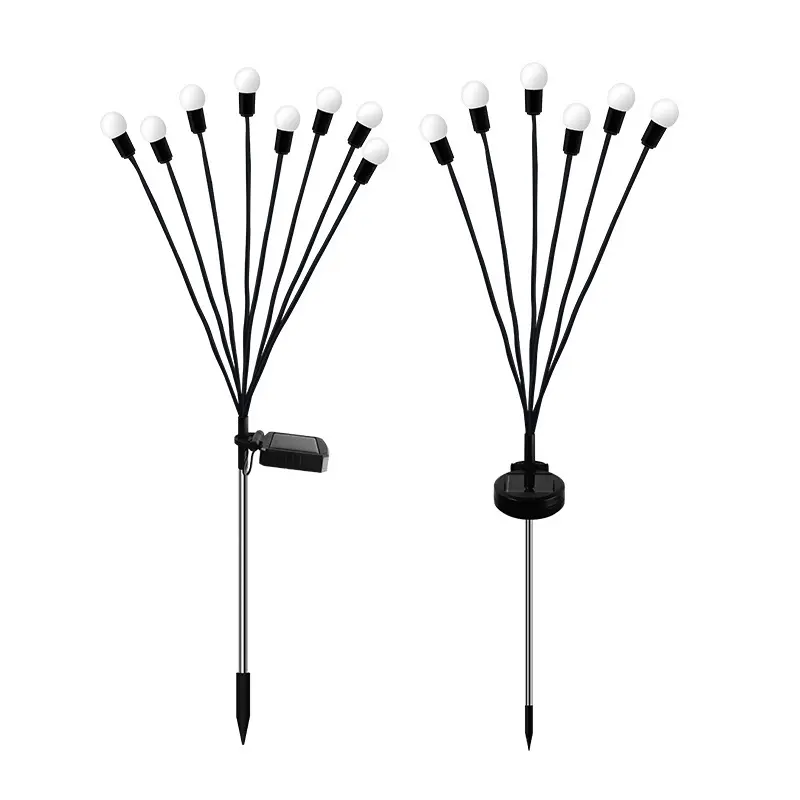 Tuin Gazon Decoratie Buiten Zonne Licht Waterdicht 6/8/10 Led Swing Vuurvlieg Grond Plug Lamp