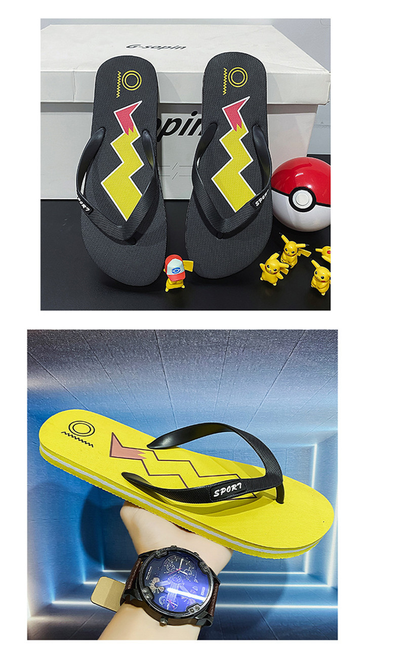 Custom Rubber PE PVC Men's Flip-flops Anti-slip Anti-odor Casual Beach Sandals Filp Flops
