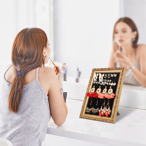 Marco DE FOTOS vintage Estante de exhibición de joyería Pendientes Collar Tablero colgante para mostrar sus colecciones - Product Image 5