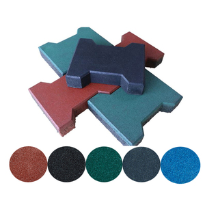 Açık geçit bahçe Kindgartern parkı at istikrarlı köpek kemik şekli birbirine kauçuk kaldırım taşı yer karoları - Product Image 5