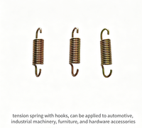 Ressort d'extension sur mesure avec crochet, haute résistance à la traction, traité thermiquement, disponible en OEM/ODM pour l'automobile et les machines industrielles