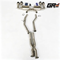 Système d'échappement Catback SS304 avec silencieux à valve à vide et embouts quadruples pour Jaguar F-TYPE 5.0T V8 2018+ en acier inoxydable
