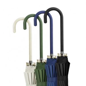 Paraguas Publicitario Clásico Semiautomático con Panel de Pongee de 16 Varillas, 105 cm de Diámetro Abierto, Mango Recto y Pegamento Negro - Product Image 4