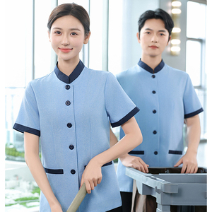 Uniforme Personalizzata con Colletto Rovesciato per Personale di Manutenzione Universitaria, Abbigliamento su Misura per <span class=keywords><strong>Custodi</strong></span> del Campus - Product Image 4