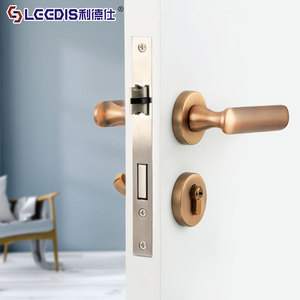 LGEDIS Lever Lock Zinc Alloy Solid Wood Door Locks For Bedroom Bathroom Kitchen Doors Durable Interior Hardware - Product Image 2