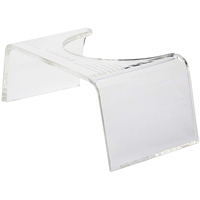 Repose-pieds de toilette transparent antidérapant au design simple personnalisé, tabouret de toilette en acrylique fantôme pour enfants