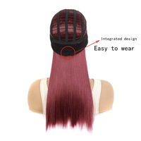 Penjualan Terbaik wig ikat kepala keriting beberapa warna mode sintetis pembungkus kepala wig keriting untuk penggunaan sehari-hari wanita