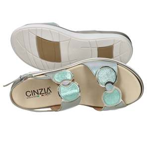 Sandalo con Zeppa Cinzia Soft da Donna Verde Acqua IO20637C - Product Image 6