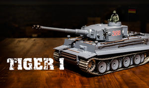 Henglong टैंक 3818-1 के साथ बिजली के आर सी टैंक 1/16 जर्मन टाइगर मैं बिक्री के लिए धुआं रिमोट कंट्रोल खिलौने - Product Image 4