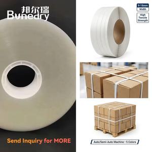 Sangle de cerclage en PP de 9 mm à 18 mm pour machine d'emballage automatique, bande en polypropylène durable pour l'emballage industriel - Product Image 1