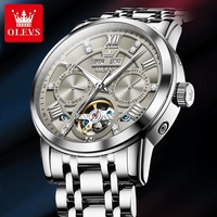 Olevs 6701 luxe hommes Style Tourbillon automatique mécanique montre étanche lumineux mains montres-bracelets pour hommes Montre Relojes