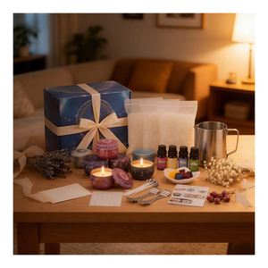 Personalized Candle Gift Box Premium Jar Packaging for Wedding Guests Ceremony Souvenir Elegant Presentation Display - Product Image 5