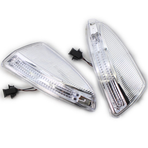 Led Turn Signals For Mercedes Benz W204 Rearview <b>Mirror</b> 2008-2011 Replacement <b>Plastic</b> Clear Lens - Product Image 4