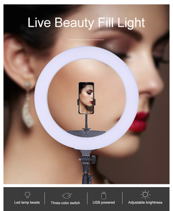 Date KY-BK416II 65W Téléphone Portable Selfie Téléphone Cas <span class=keywords><strong>Prix</strong></span> Led Anneau Lumière Grand Led Anneau Lumière Rotation pour la Photographie - Product Image 4