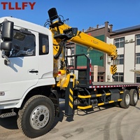 Grue à flèche articulée de 16 tonnes montée sur châssis, fabriquée en Chine, pour la logistique et le chargement de machines