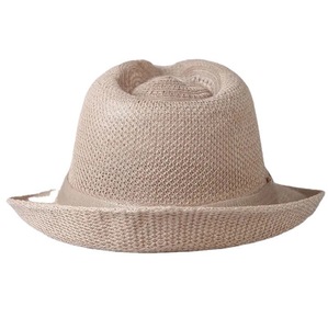 Cappello di paglia estivo da spiaggia con visiera rialzata per protezione solare, ideale per persone di mezza età e anziani. - Product Image 6