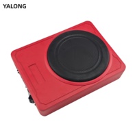Subwoofer de voiture ultra-fin de 10 pouces, audio de voiture haute puissance avec basses profondes, installation sous le siège sans destruction, haut-parleur modifié