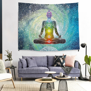 2020 nouvelle Arrivée Échantillon Gratuit Bohème Psychédélique Tapisserie <span class=keywords><strong>Hippie</strong></span> Tenture Murale 3D Imprimé Trippy Tapisserie - Product Image 3