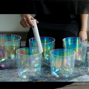 Crystal Healing ASMR Rainbow Singing Bowl per Sound Meditation Relief Pressure <span class=keywords><strong>carrozzeria</strong></span> migliora la pratica di meditazione - Product Image 6