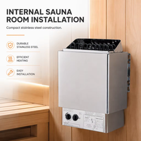 Pemanas Sauna Kering / Pemanas Internal Sauna / Kompor Sauna 6KW Baja Tahan Karat Fungsi Uap Kering Desain Tradisional Penggunaan Hotel