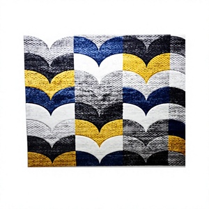 Alfombra Adiva Turca Moderna de Polipropileno Jacquard Floral de Pelo Largo Acolchada Tejida a Máquina para Sala de Estar y Dormitorio - Product Image 1