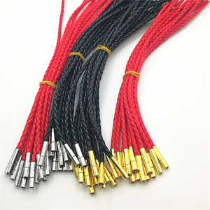 Pulsera de cordón trenzado rojo de 3 mm con diseño geométrico, accesorios de joyería para pulseras de regalo al por mayor - Product Image 2