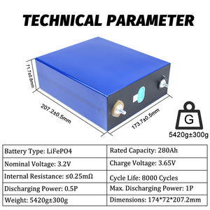 EU/PL在庫 EVE MB56 Lifepo4 3.2V 628ah/314ah/587Ah リチウムリン酸鉄電池 10000+サイクル DIY 12V 48V 太陽光発電蓄電池 - Product Image 5