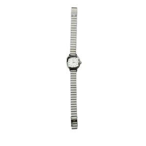 Montre pour femme haut de gamme à quartz, cadran carré petit, bracelet en acier allié, style bambou - Product Image 4