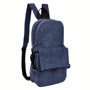 Bolso Bandolera de Lona Lavada Estilo Vintage para Hombre - Mochila Cruzada Casual Resistente al Agua - Product Image 1
