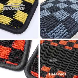 Tapis de sol personnalisé<span class=keywords><strong>s</strong></span> à carreaux SONSANG, tapis de voiture, tapetes pesoalizado, tapis de sol pour voiture - Product Image 5