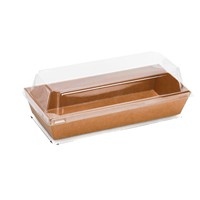 Boîte à tartelettes aux œufs et à croissants avec couvercle transparent, boîtes de boulangerie en papier blanc jetables personnalisées pour sandwichs, cupcakes, biscuits, desserts