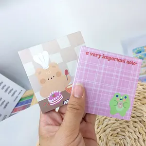 Low MOQ Factory Customized Logo Cute Sticky Note Memo Pad Printing