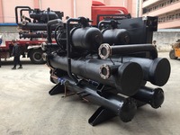 Refroidisseur industriel à vis Naser 160HP, double compresseurs, réfrigérant R-410A, pompe à aubes, refroidissement par eau, système de refroidissement haute efficacité