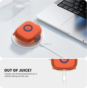 Funda transparente con cierre seguro para <span class=keywords><strong>Beats</strong></span> <span class=keywords><strong>Powerbeats</strong></span> <span class=keywords><strong>Pro</strong></span> 2 con llavero, funda transparente a prueba de golpes para <span class=keywords><strong>Powerbeats</strong></span> Pro2 - Product Image 5
