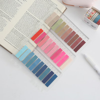Onglets d'indexation autocollants en papier PET dégradé, essentiels pour la rentrée scolaire et le bureau, marque-pages imperméables et inscriptibles, cadeau pour étudiant