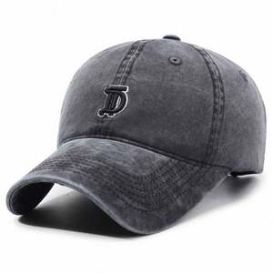 Gorras de Béisbol Unisex de Algodón Lavado con Bordado de Letras, 6 Paneles, Ajustables, con Visera Suave, Estilo Dad Hat, Venta al Por Mayor - Product Image 5