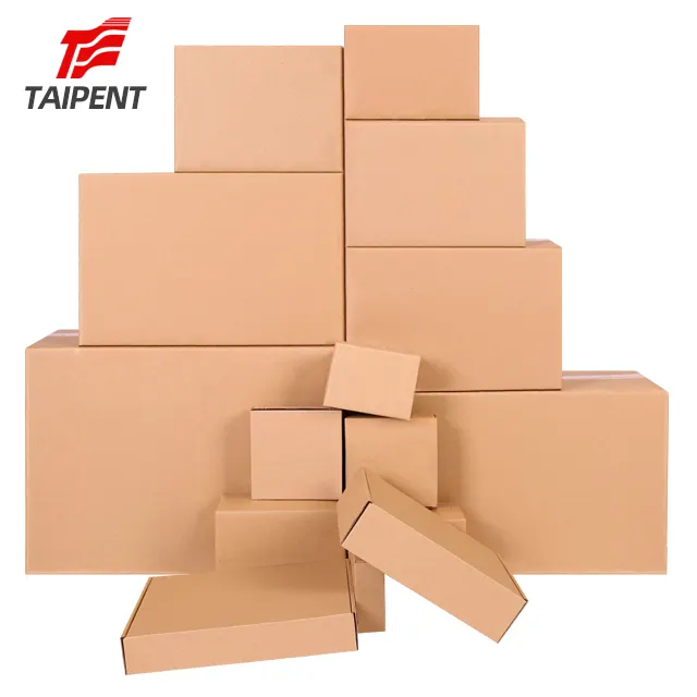 Groothandel Fabriek Aangepaste Logo Gegolfd Gedrukt Mailing Verpakking Verzending Kartonnen Dozen